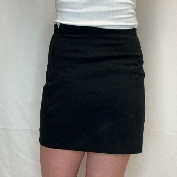 Victoria Beckham for Target Women's Black Apron Pocket Mini Skirt XS Extra Small - Picture 2 of 13